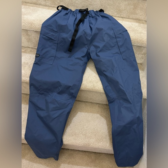 Wetskins Lightweight 2 Piece Rain Suit Waterproof Jacket & Pants Navy Blue - Picture 7 of 17